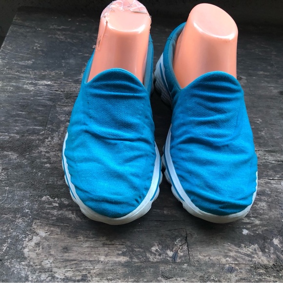 Skechers GOwalk 2 Women’s Aqua Blue Super Sock Sneakers Size 8.5 - Picture 4 of 11